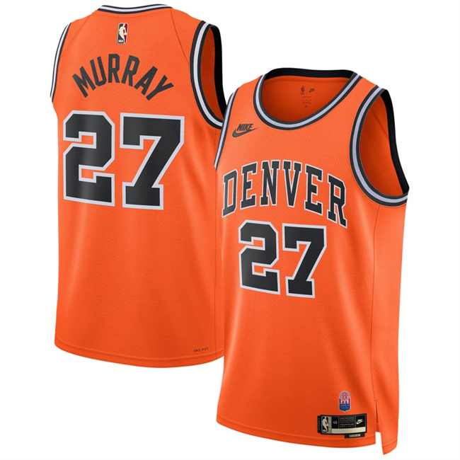 Men's Orange Denver Nuggets #27 Jamal Murray 2026/27Classic Edition Stitched Basketball Jersey